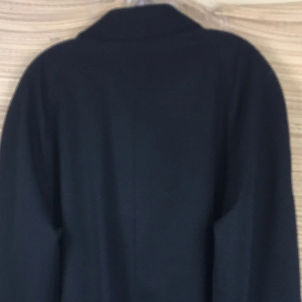 Burberry London Single Breasted Belted 100% Wool Car Trench Coat Size 40R - Picture 9 of 15